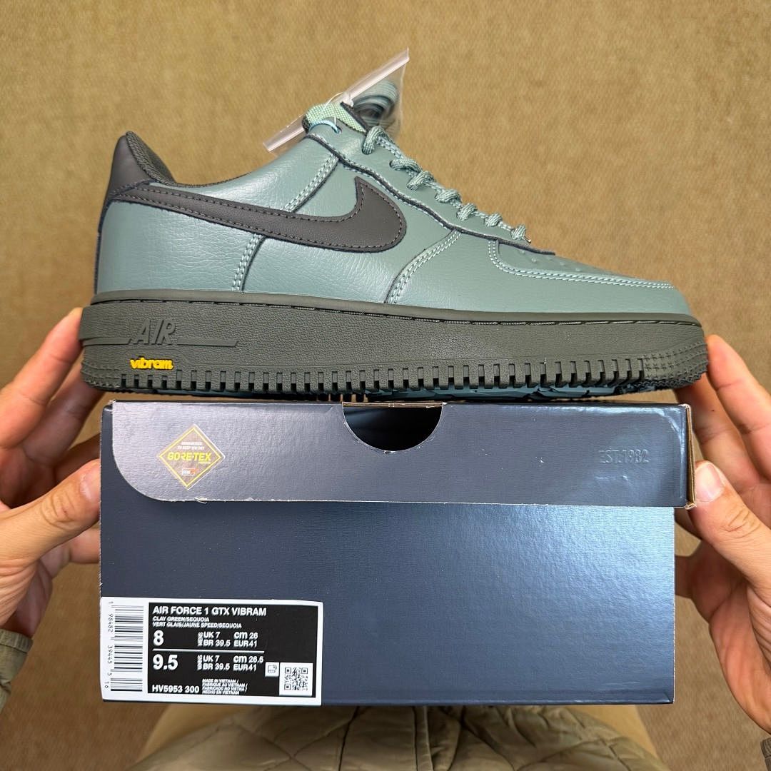 Nike Air Force 1 Low Platform Vibram 'Dusty Green Obsidian'