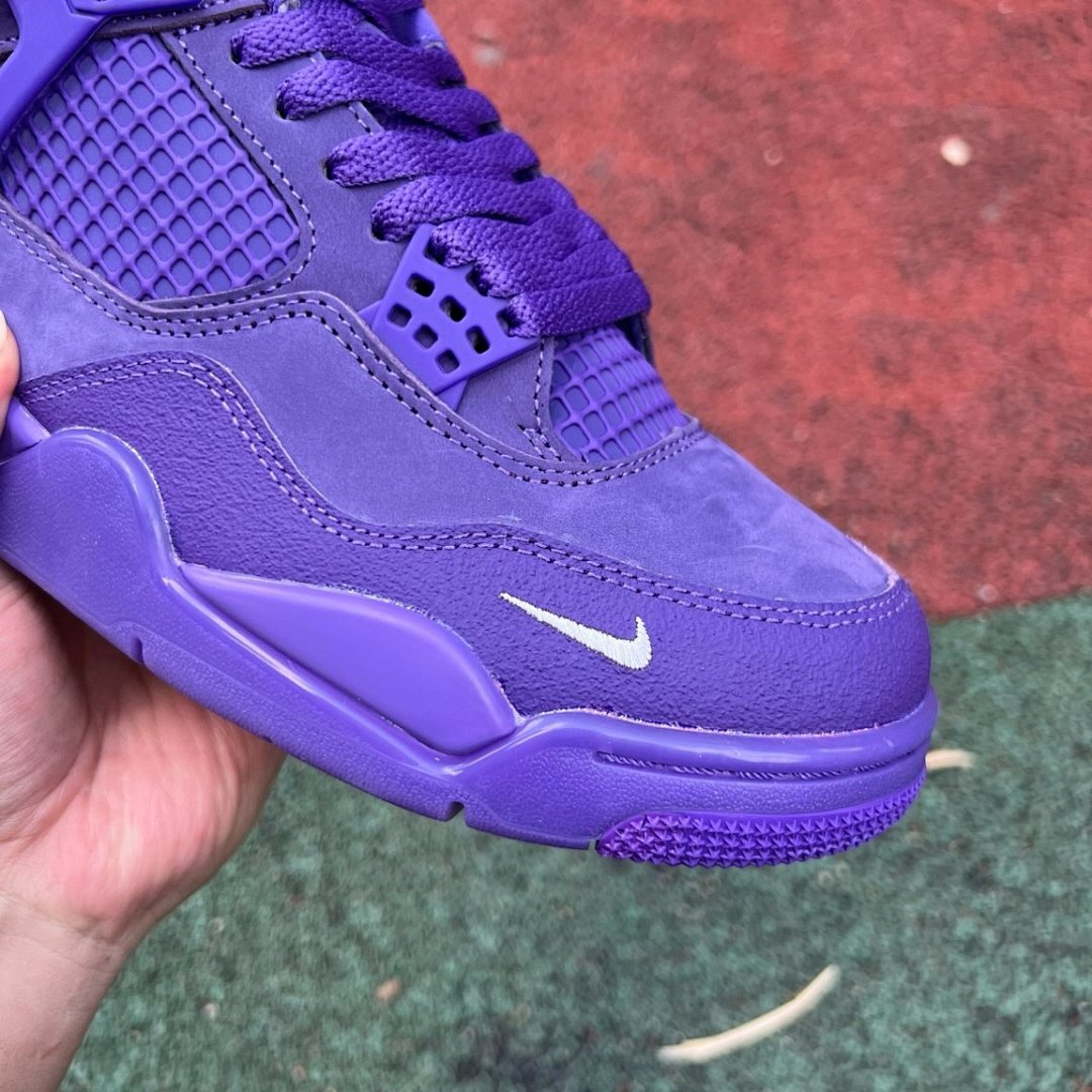 Travis Scott Air Jordan 4 Retro F&F Purple Suede Nike AJ4 Cactus Jack Exclusive Sneakers