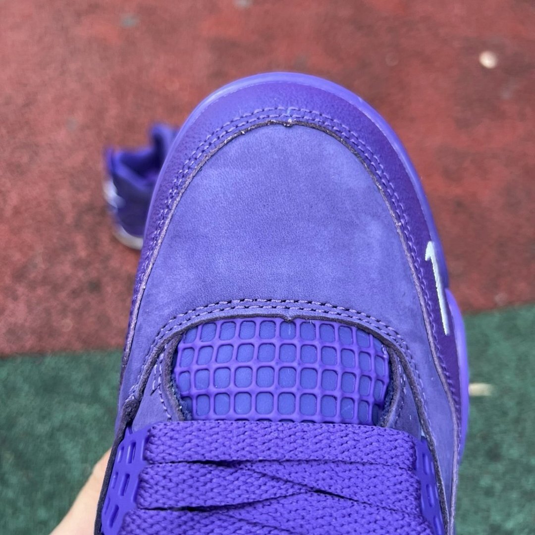 Travis Scott Air Jordan 4 Retro F&F Purple Suede Nike AJ4 Cactus Jack Exclusive Sneakers