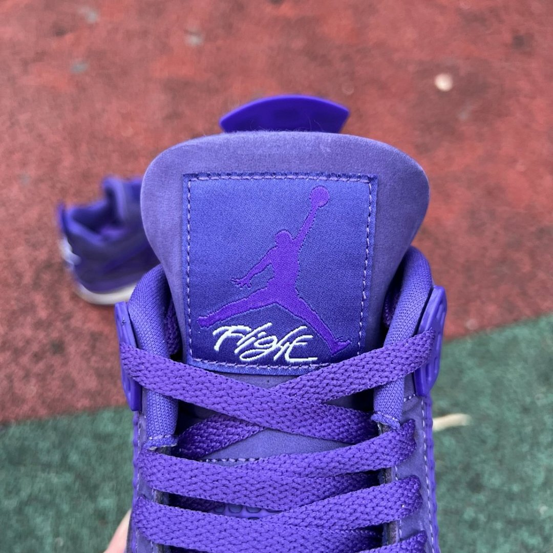 Travis Scott Air Jordan 4 Retro F&F Purple Suede Nike AJ4 Cactus Jack Exclusive Sneakers