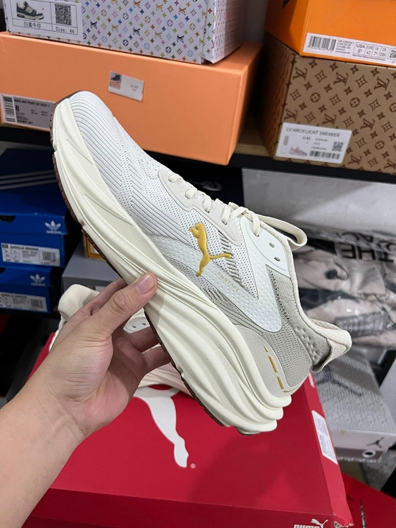 PUMA ForeverRun NITRO Running Shoes - Pristine Team Gold (377699-02) | Cushioned Performance Trainers