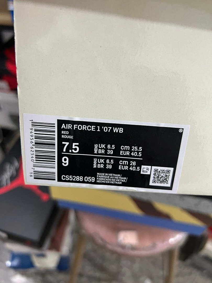 Nike Air Force 1 Low White Red Black Dragon Special Edition Sneakers