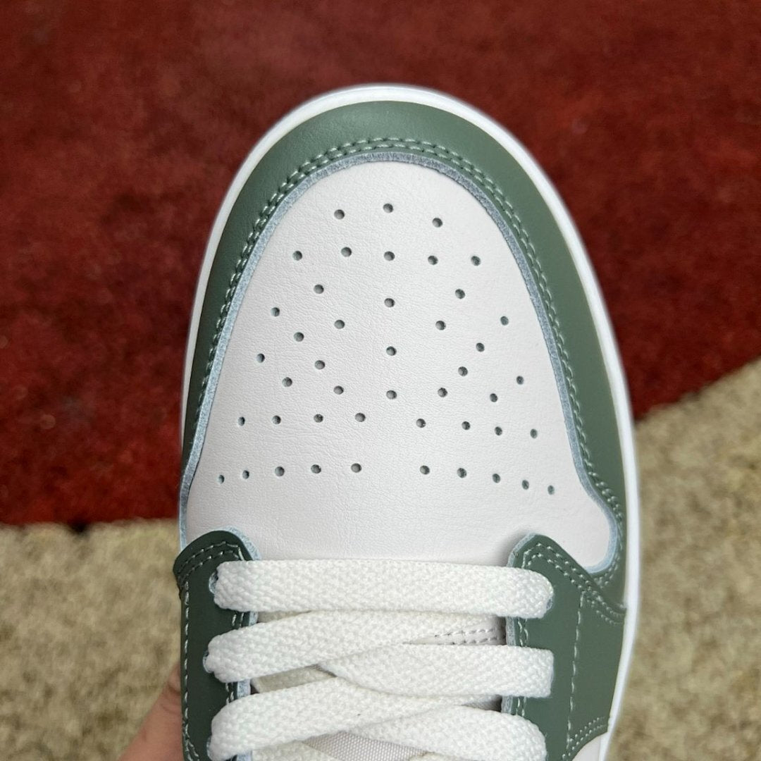 Nike Air Jordan 1 Low Vintage Green Sail Dark Green Olive Sneakers Shoes DJ0341-100