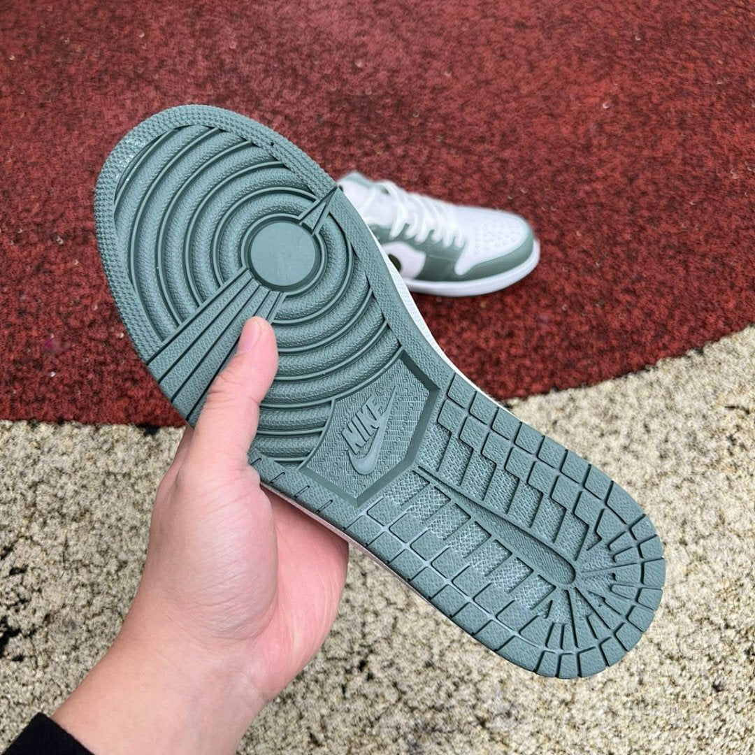 Nike Air Jordan 1 Low Vintage Green Sail Dark Green Olive Sneakers Shoes DJ0341-100