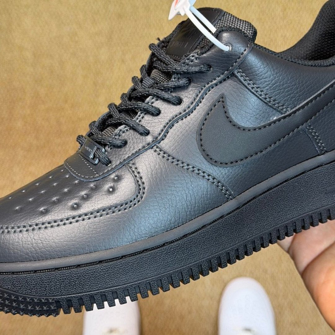 Nike Air Force 1 Low Custom Black Vibram Sole Sneakers AF1