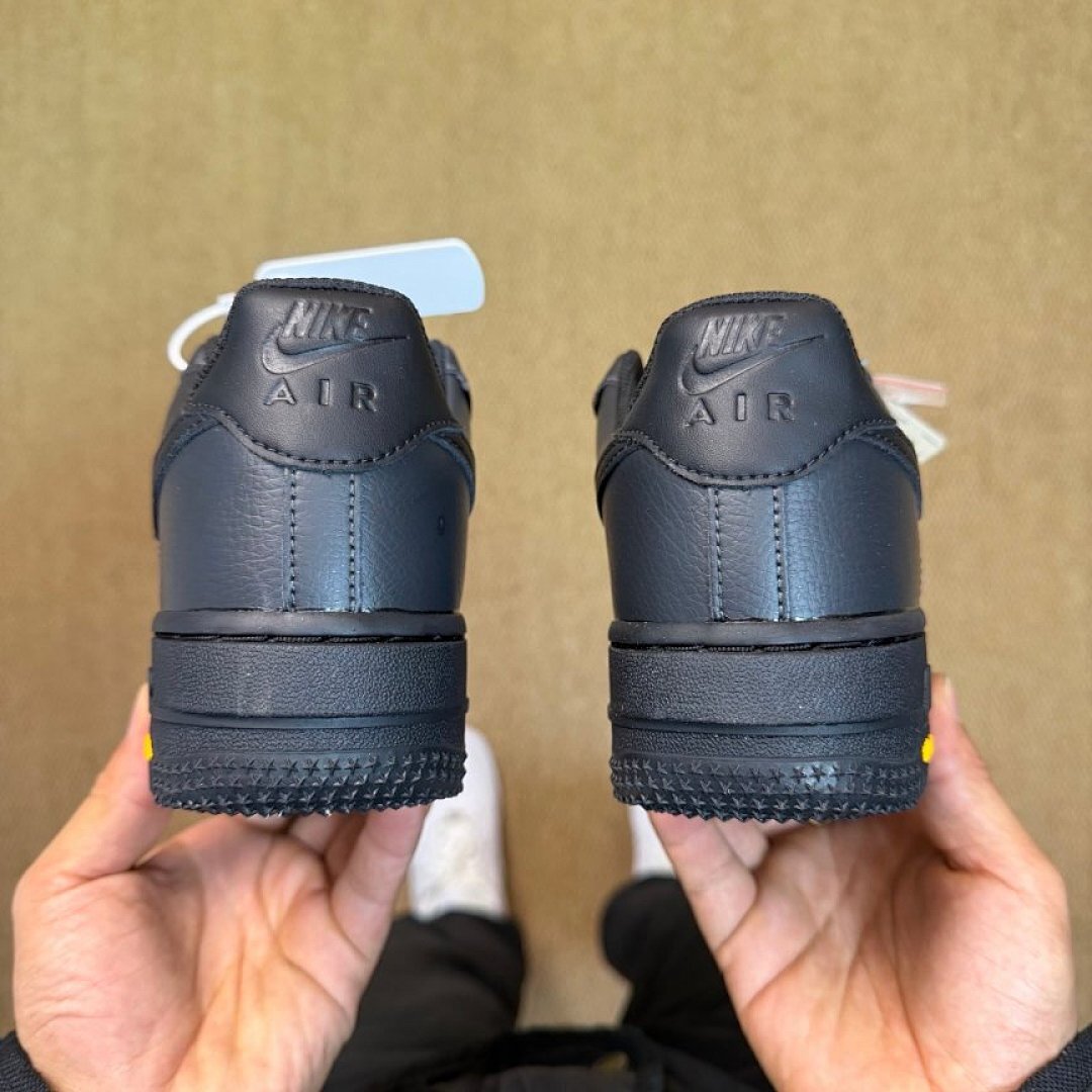 Nike Air Force 1 Low Custom Black Vibram Sole Sneakers AF1