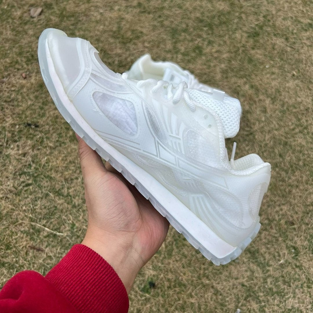 Bottega Veneta Orbit Mesh Technical Sneakers White Translucent 740700V2Q309000