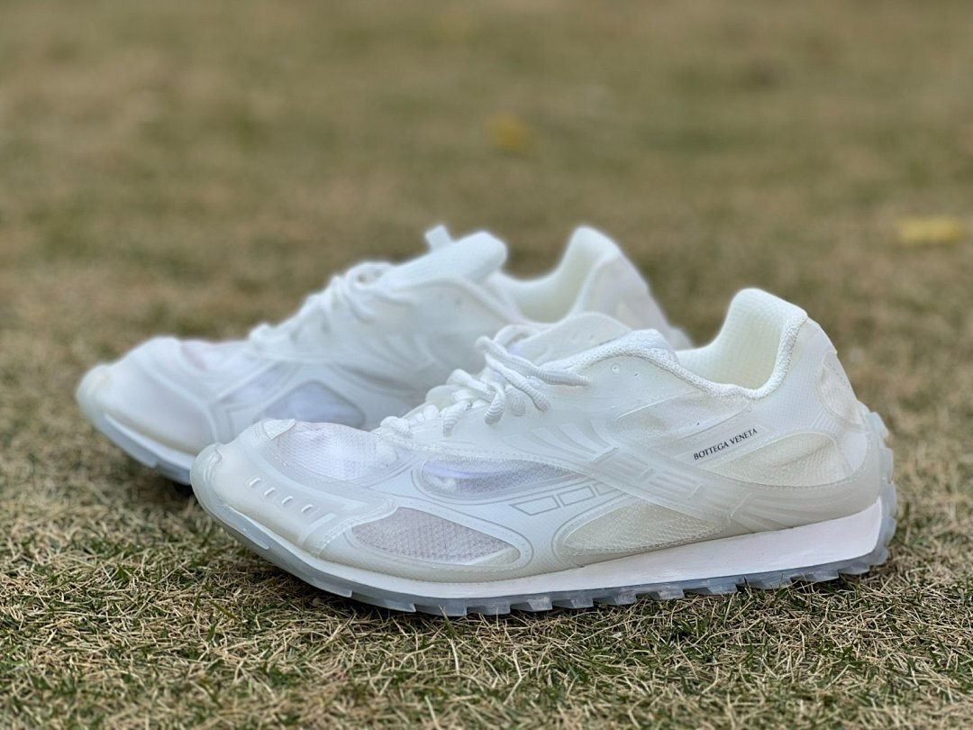 Bottega Veneta Orbit Mesh Technical Sneakers White Translucent 740700V2Q309000