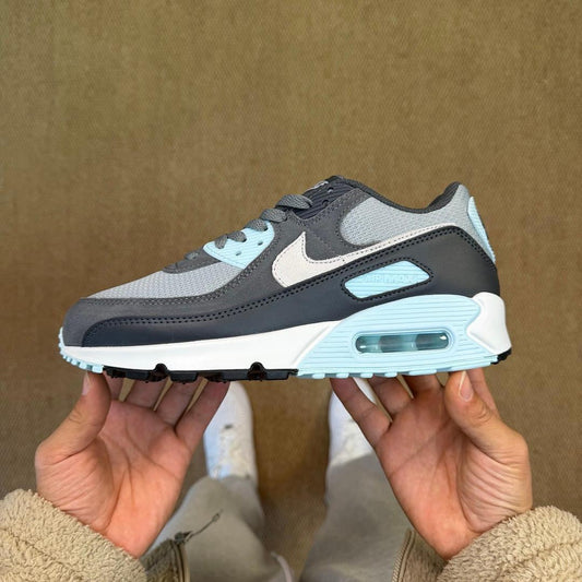 Nike Air Max 90 'Iron Grey Glacier Blue Summit White' Men's Running Shoes Sneakers DM0029-001