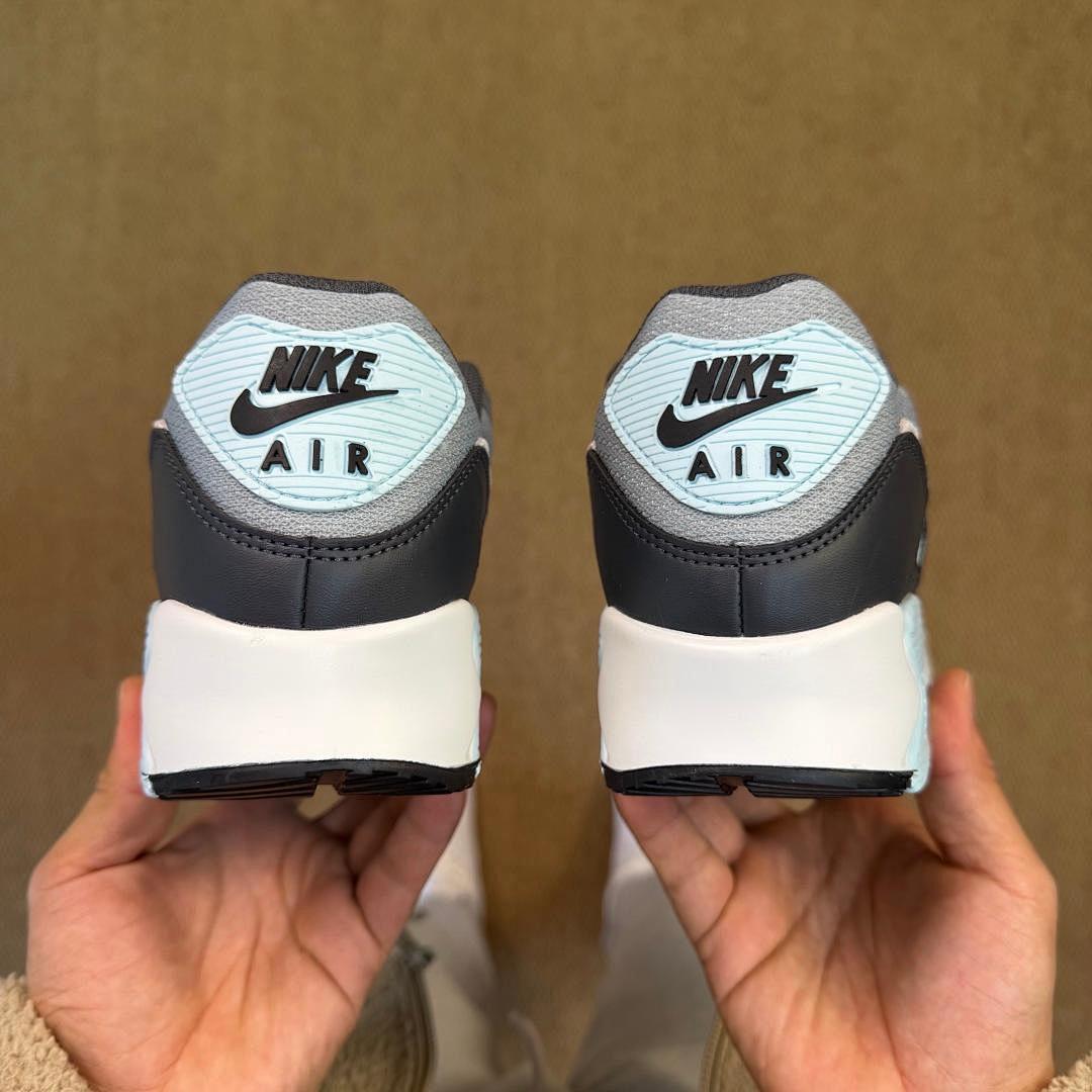 Nike Air Max 90 'Iron Grey Glacier Blue Summit White' Men's Running Shoes Sneakers DM0029-001