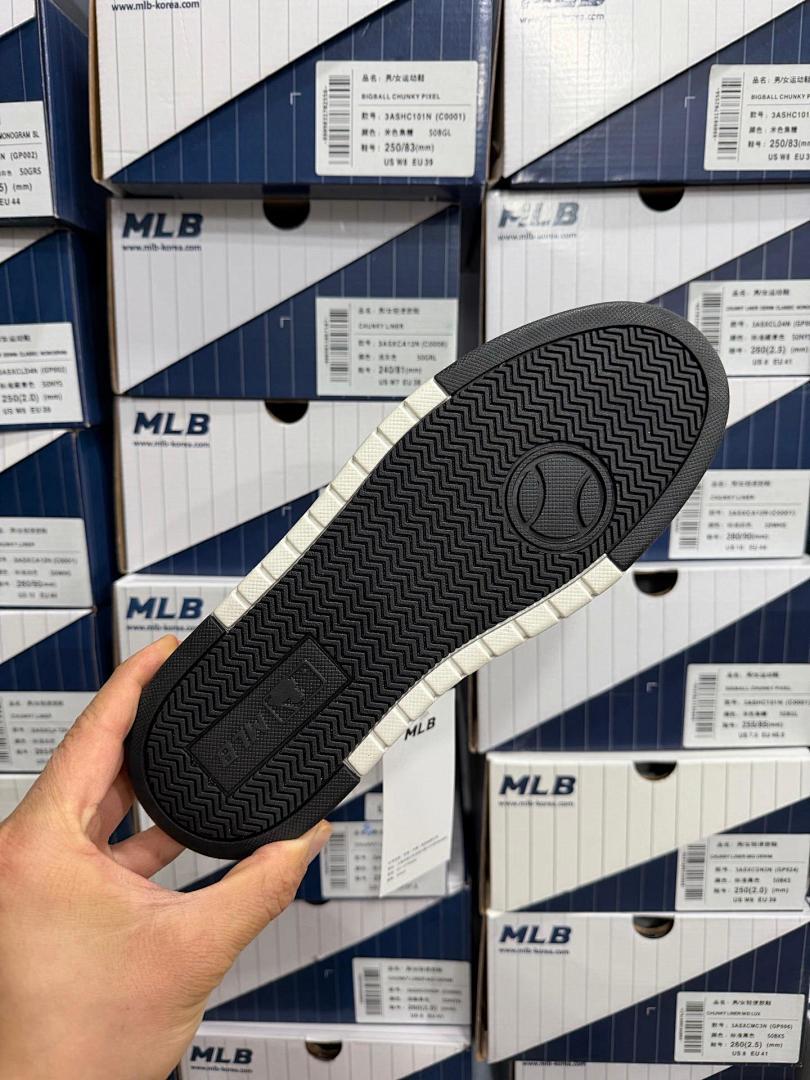 MLB Big Ball Chunky Pudel Amor Fact Sneakers White Burgundy Grey 3ASHC31Y C0RDY