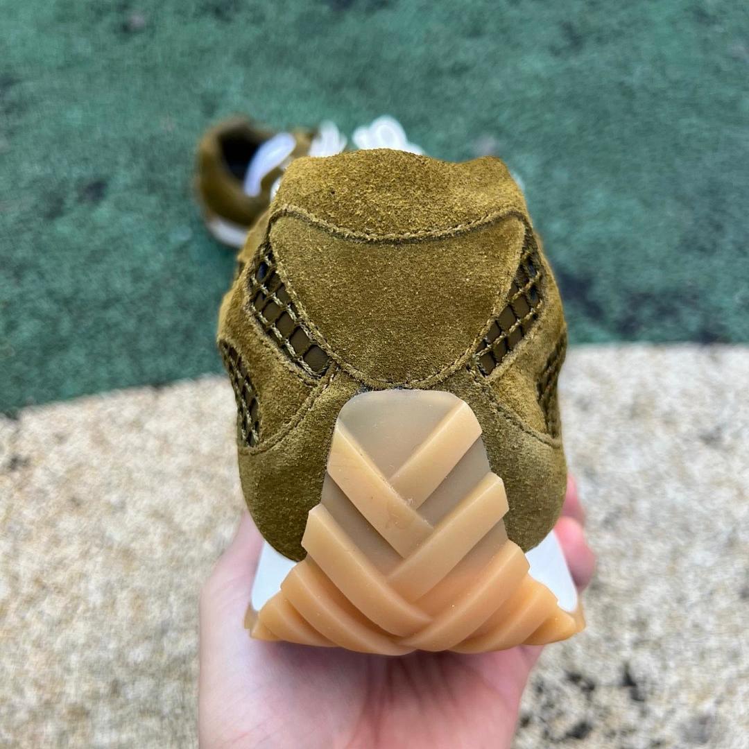 Visvim FKT Runner Olive Green Suede Mesh Sneakers