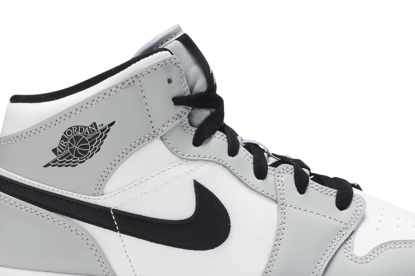 ( Grade School ) Air Jordan 1 Mid 'Light Smoke Grey' 554725-092