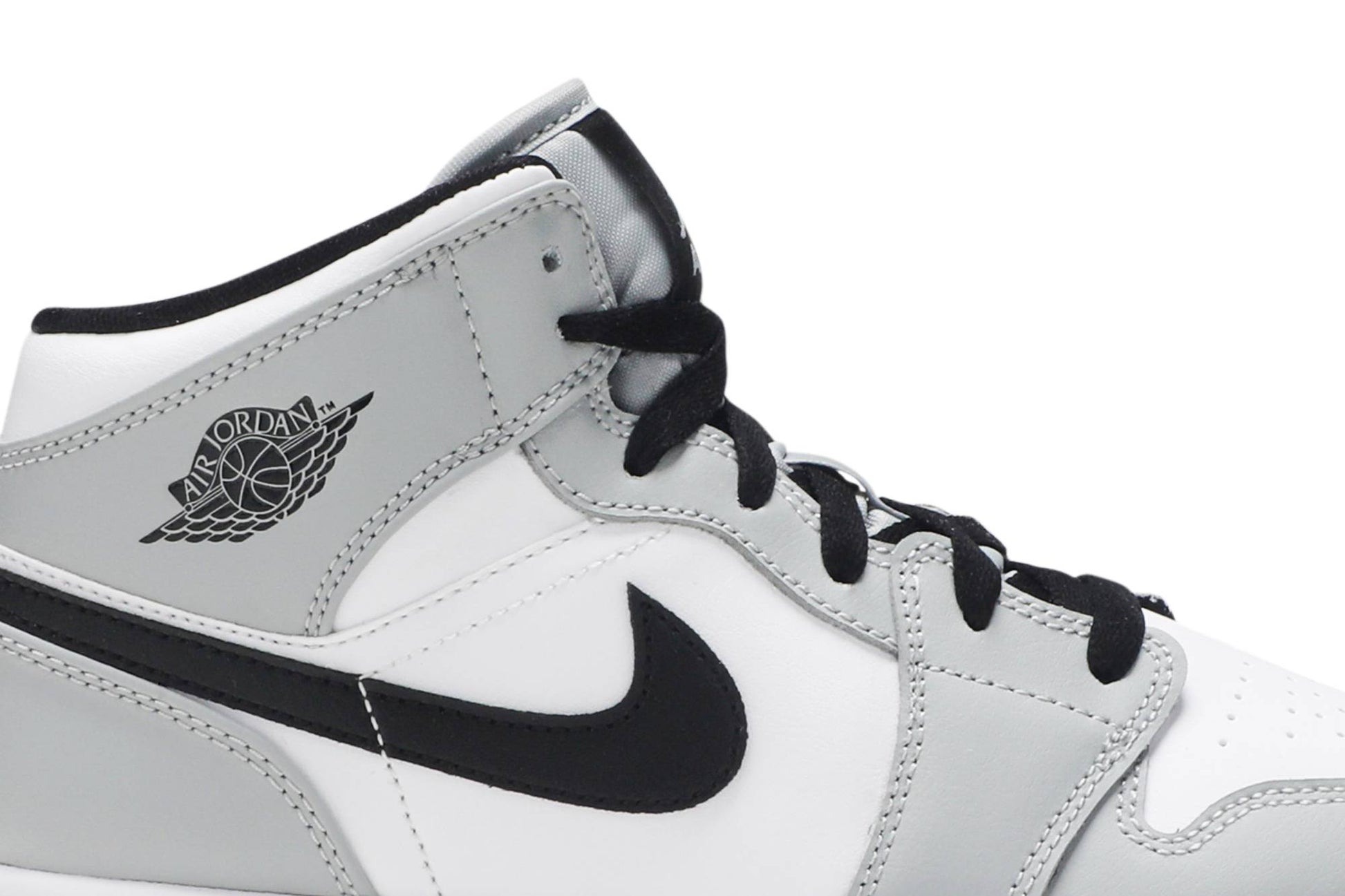 ( Grade School ) Air Jordan 1 Mid 'Light Smoke Grey' 554725-092