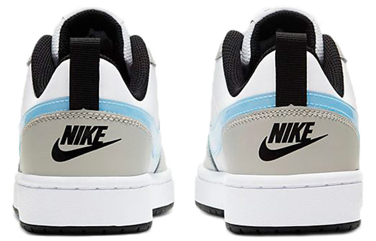 ( Youth ) Nike Court Borough Low /Blue/Grey White CW1624-100