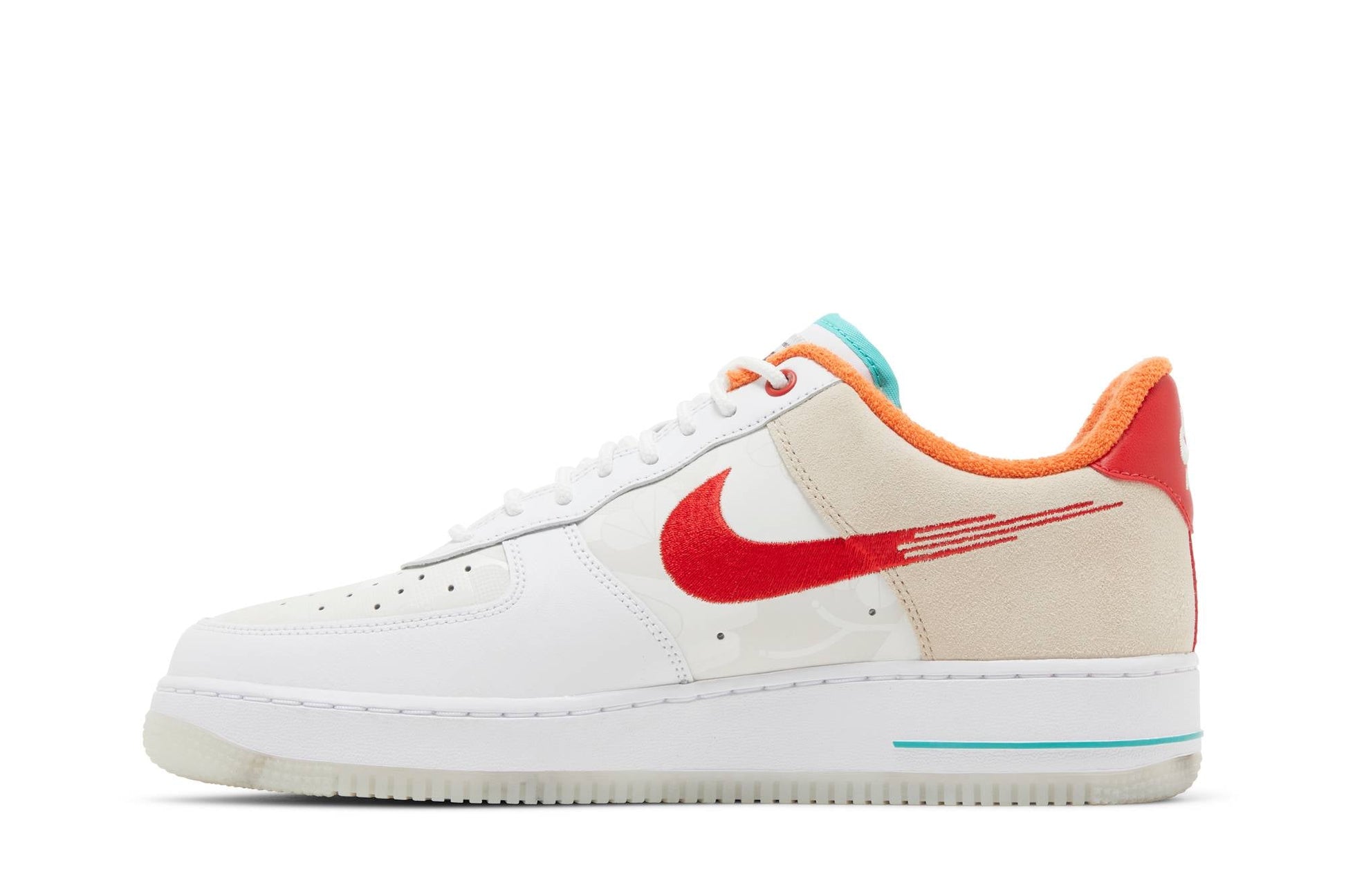 Nike Air Force 1 Low 'Just Do It White Red Teal' FD4205-161