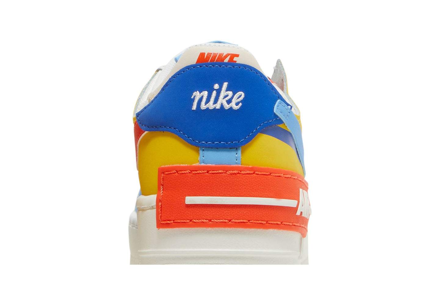 ( Women ) Nike Air Force 1 Low Shadow 'Sail Game Royal Rush Orange University Blue' CI0919-115