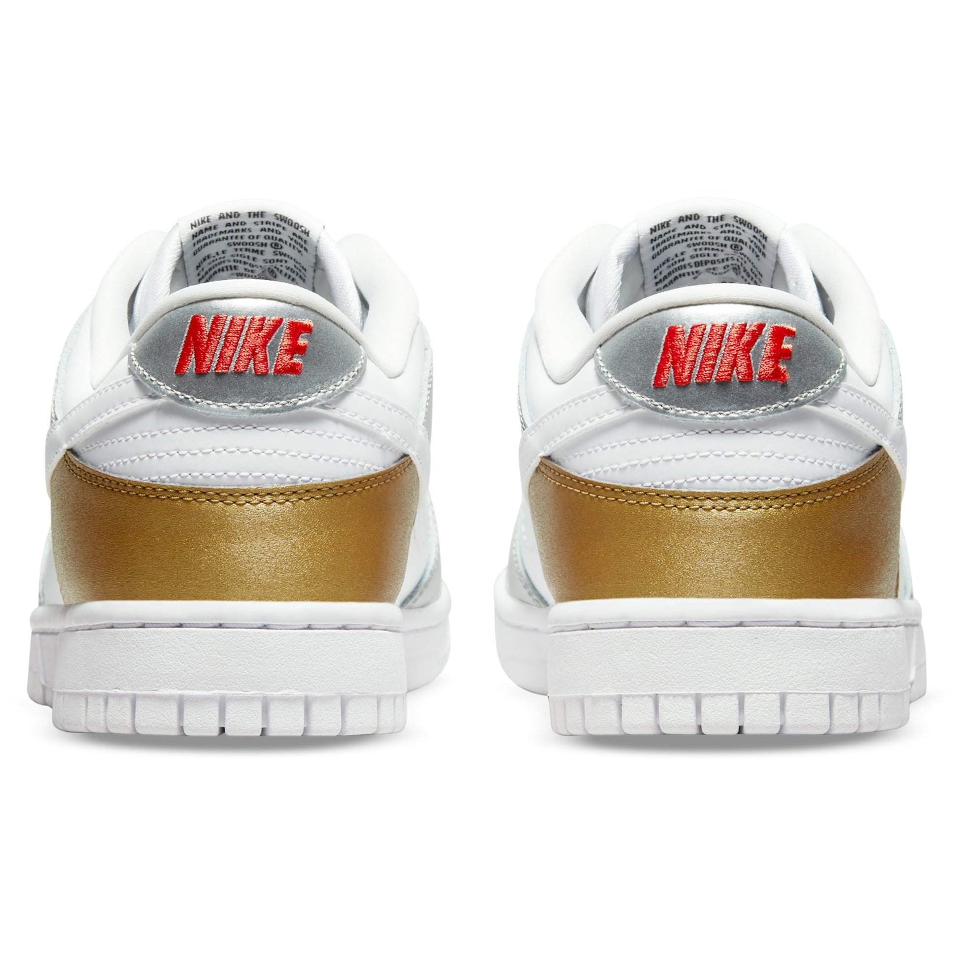 ( Women ) Nike Dunk Low SE 'White Metallic Gold Silver' DH4403-700