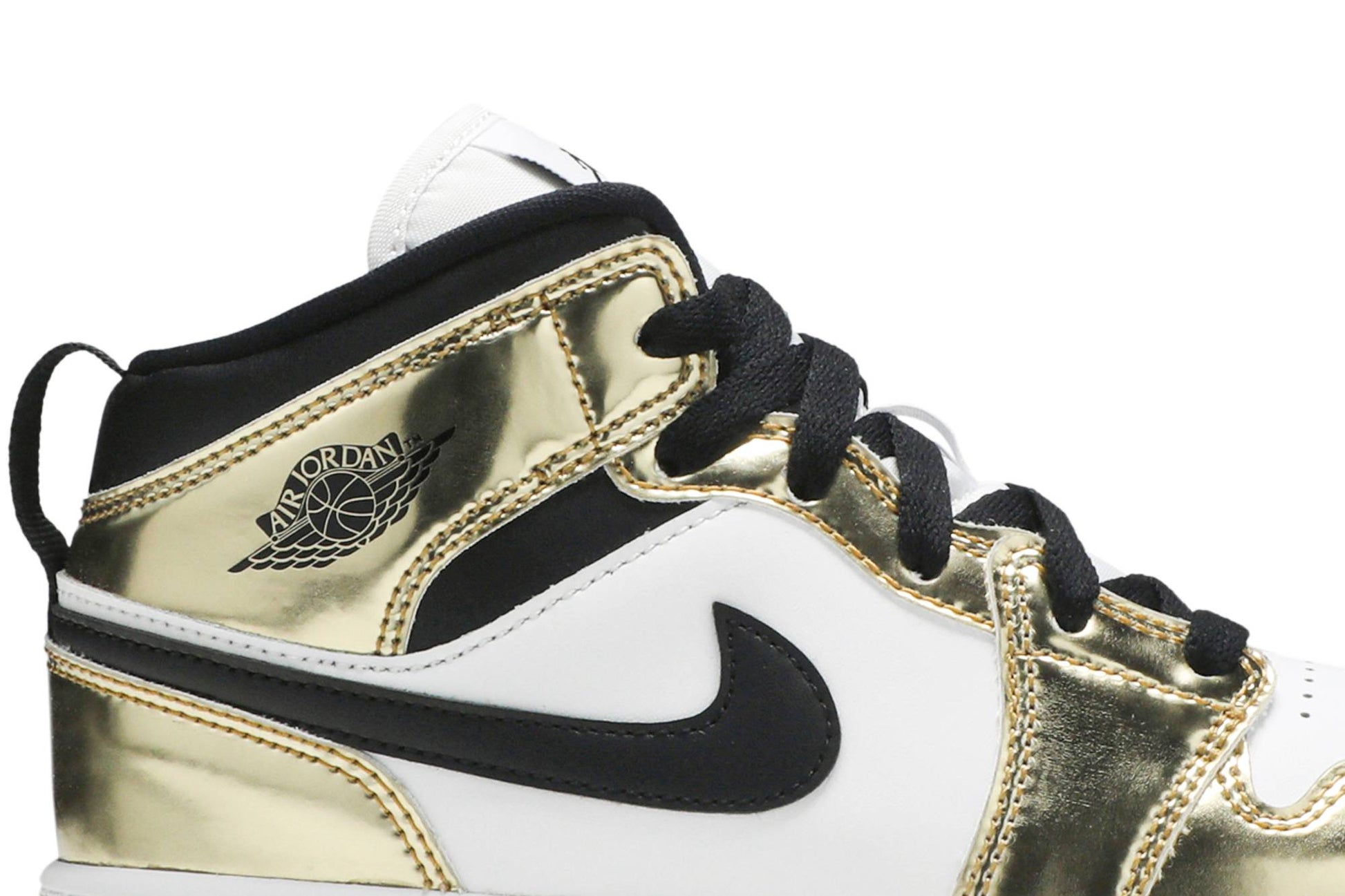 ( Grade School ) Air Jordan 1 Mid SE 'Metallic Gold' DC1420-700
