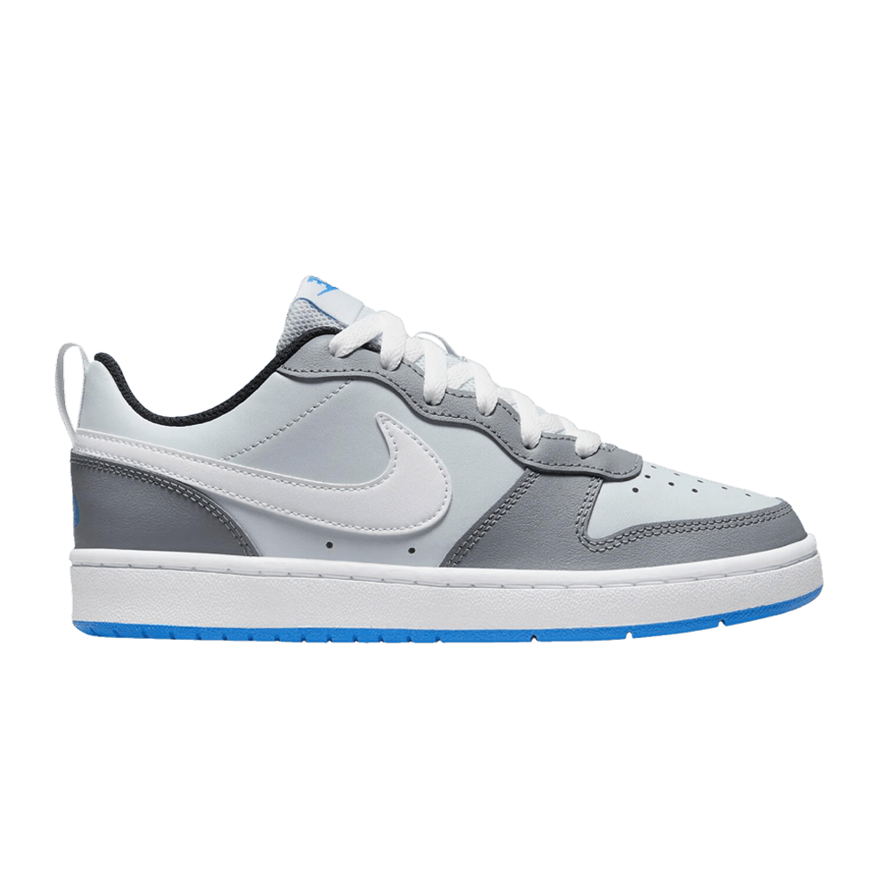 ( Grade School ) Nike Court Borough Low 2 SE 'Pure Platinum Photo Blue' BQ5448-019