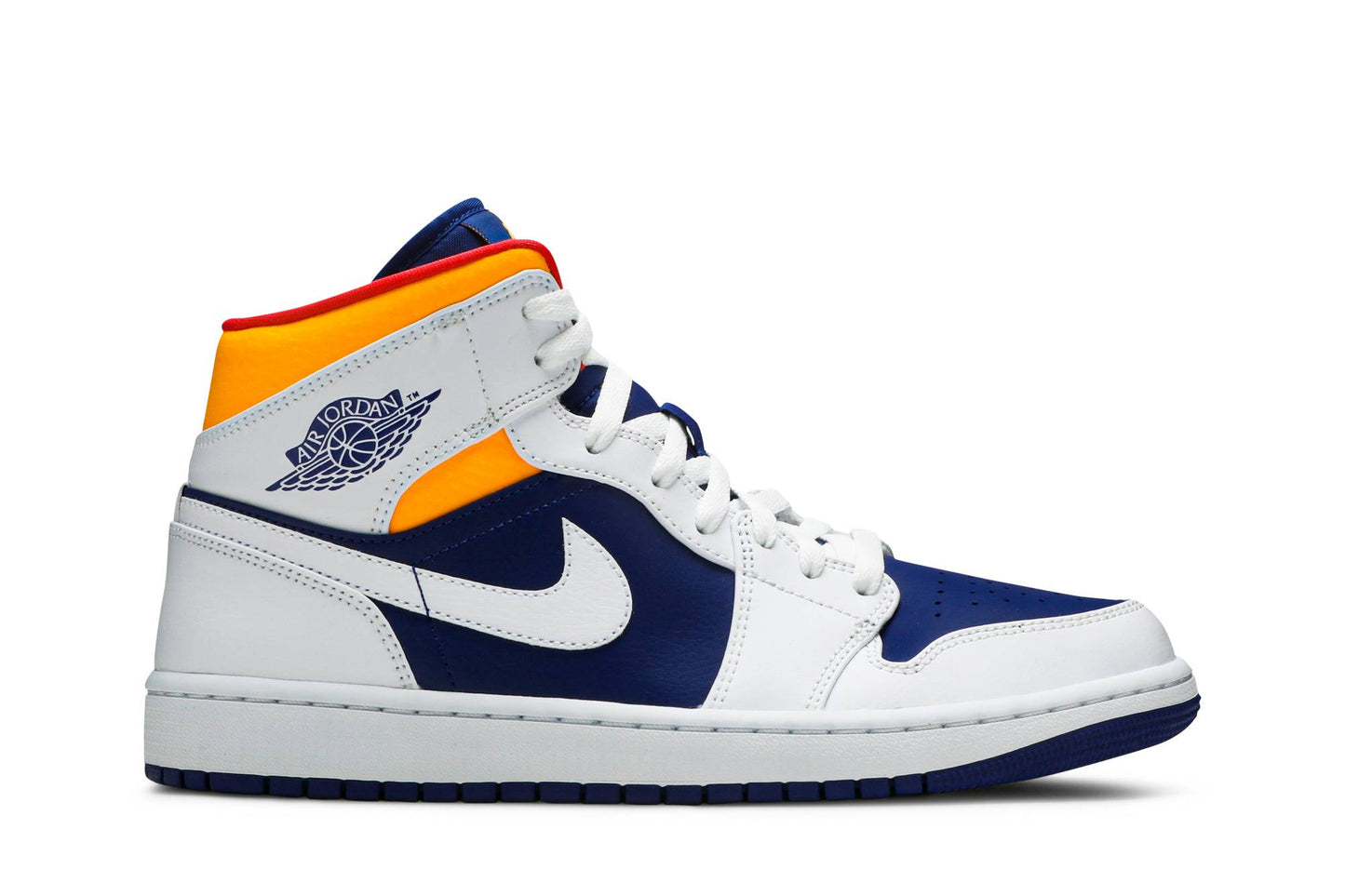 Air Jordan 1 Mid White Deep Royal Blue 554724-131