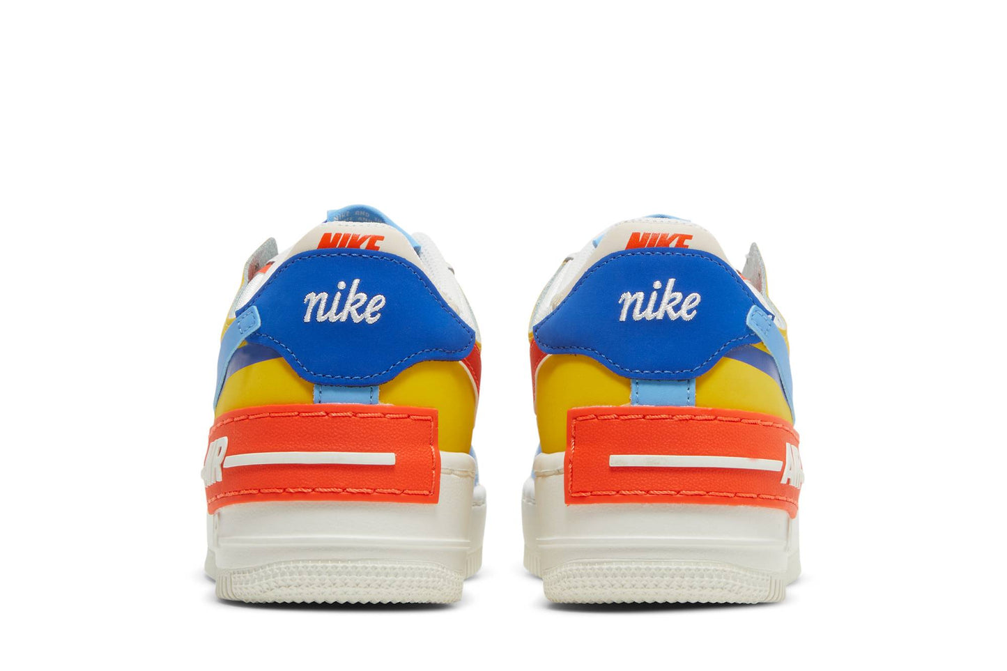 ( Women ) Nike Air Force 1 Low Shadow 'Sail Game Royal Rush Orange University Blue' CI0919-115