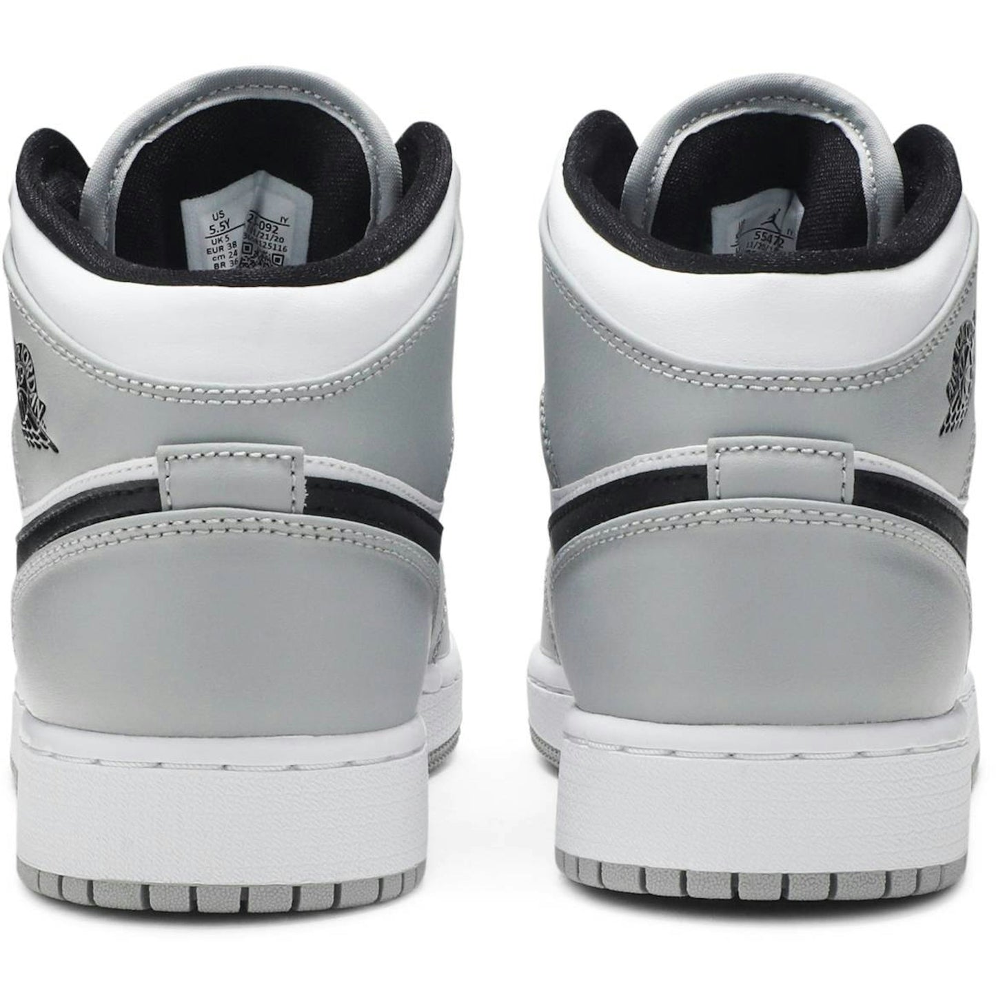 ( Grade School ) Air Jordan 1 Mid 'Light Smoke Grey' 554725-092
