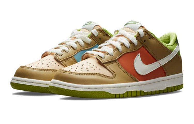 ( Youth ) Nike Dunk Low Brown Green DV9108-711