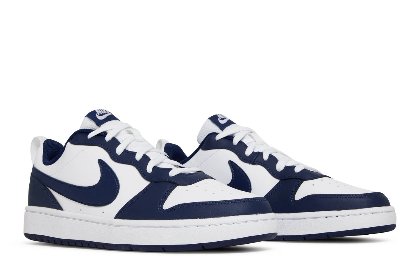 ( Grade School ) Nike Court Borough Low 2 'White Blue Void' BQ5448-107
