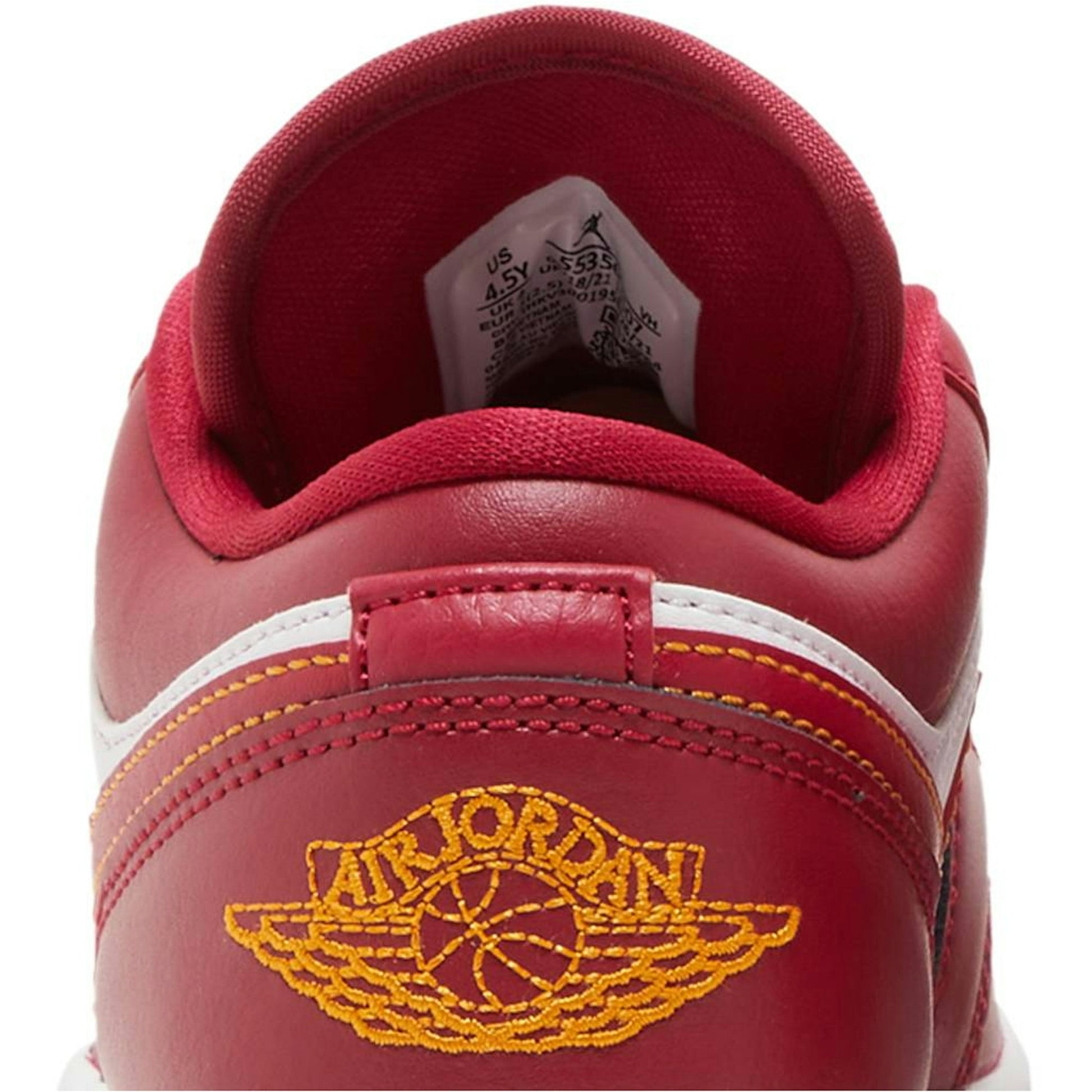 ( Grade School ) Air Jordan 1 Low Cardinal Red 553560-607