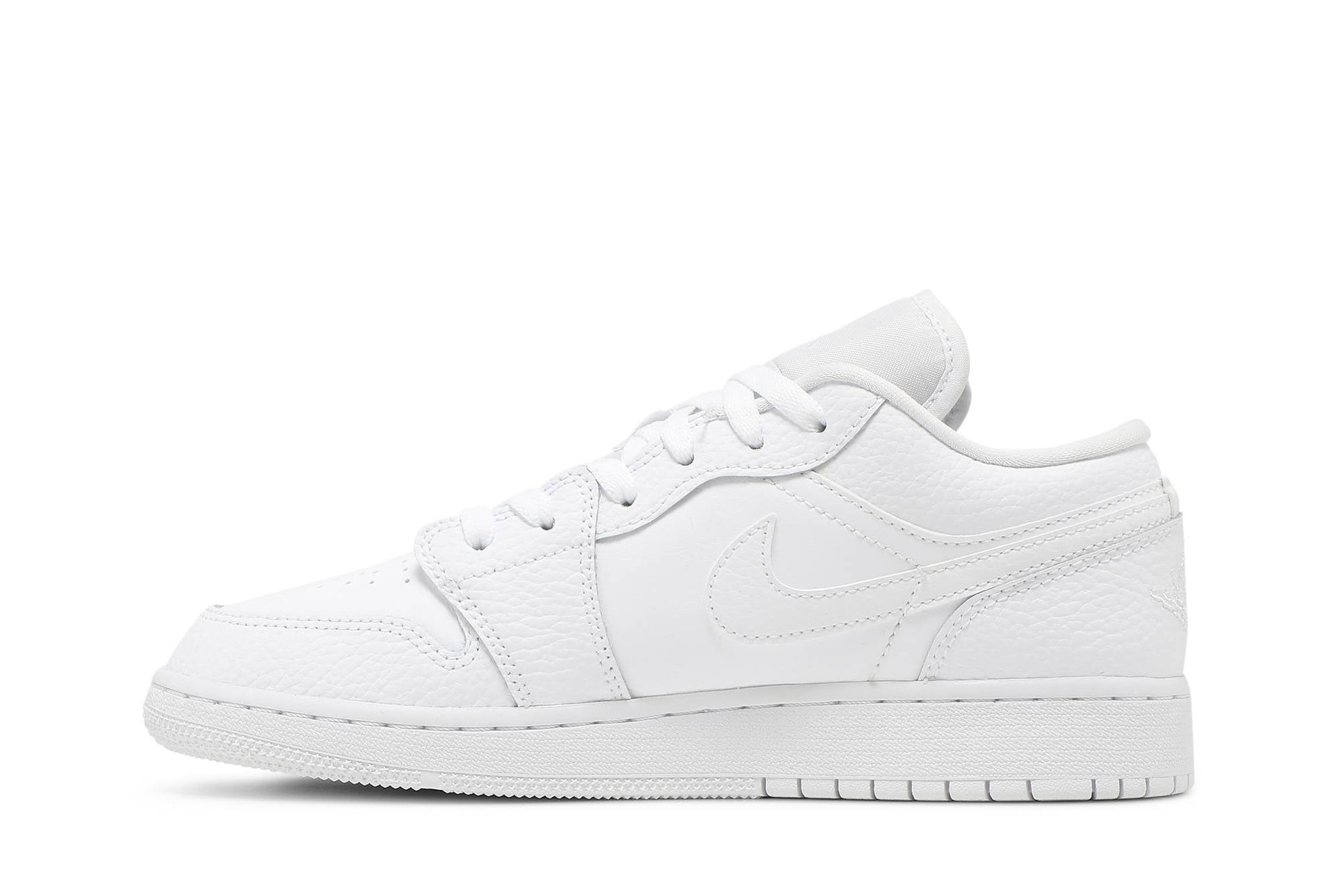 ( Grade School ) Air Jordan 1 Low Triple White 553560-130