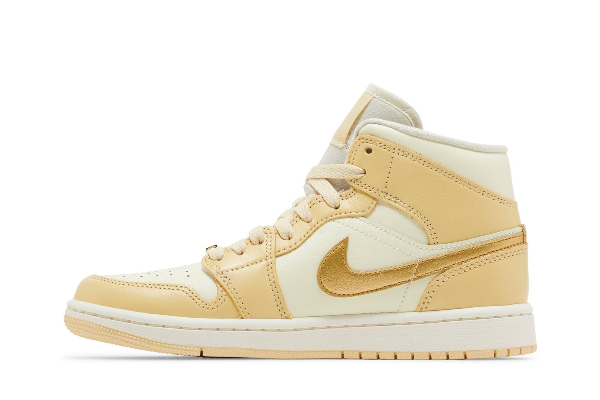 ( Women ) Air Jordan 1 Mid 'Pale Vanilla Gold' FB9892-200
