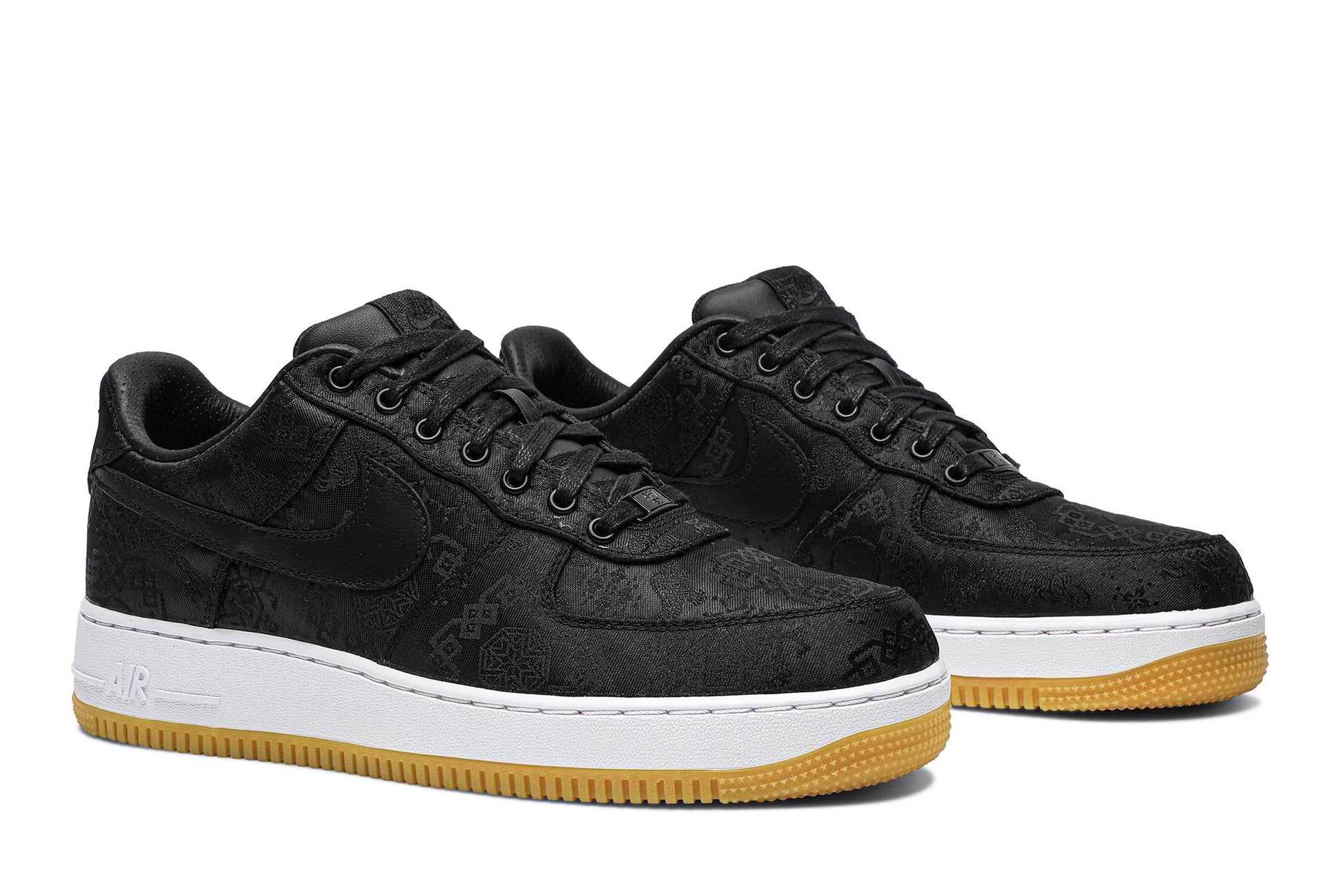 Fragment Design X CLOT X Nike Air Force 1 'Black Silk' [also Worn By Jay Chou] CZ3986-001