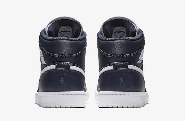 Air Jordan 1 Retro Mid 'Obsidian White' 554724-402