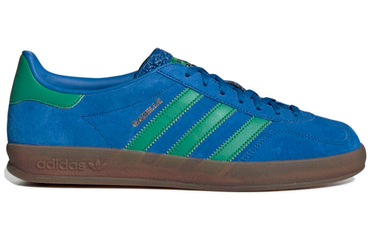 ( Women ) Adidas Originals Gazelle Indoor Blue Green EE5735