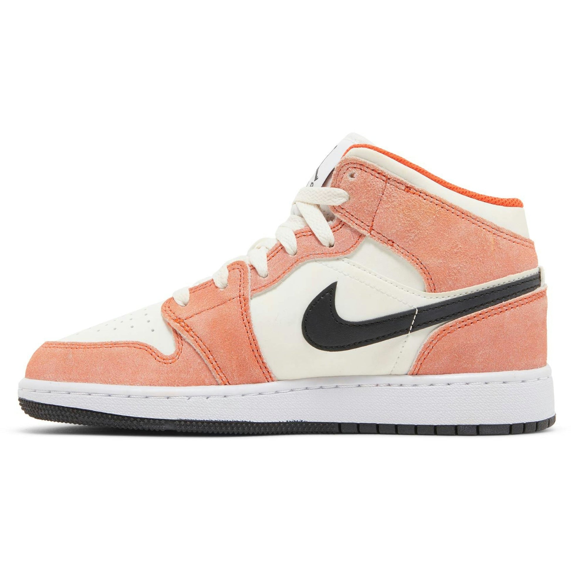 ( Grade School ) Air Jordan 1 Mid Orange Suede DV1336-800