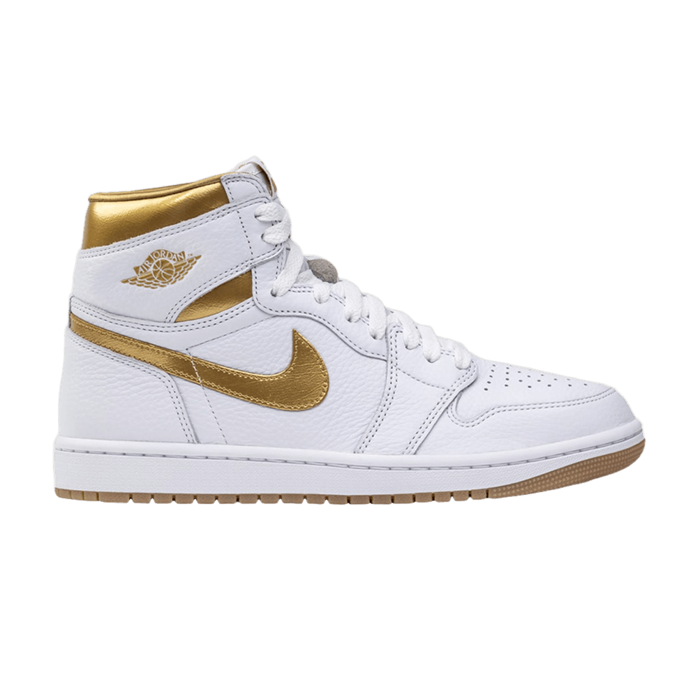 ( Women ) Air Jordan 1 Retro High OG Metallic Gold ( 's ) FD2596-107