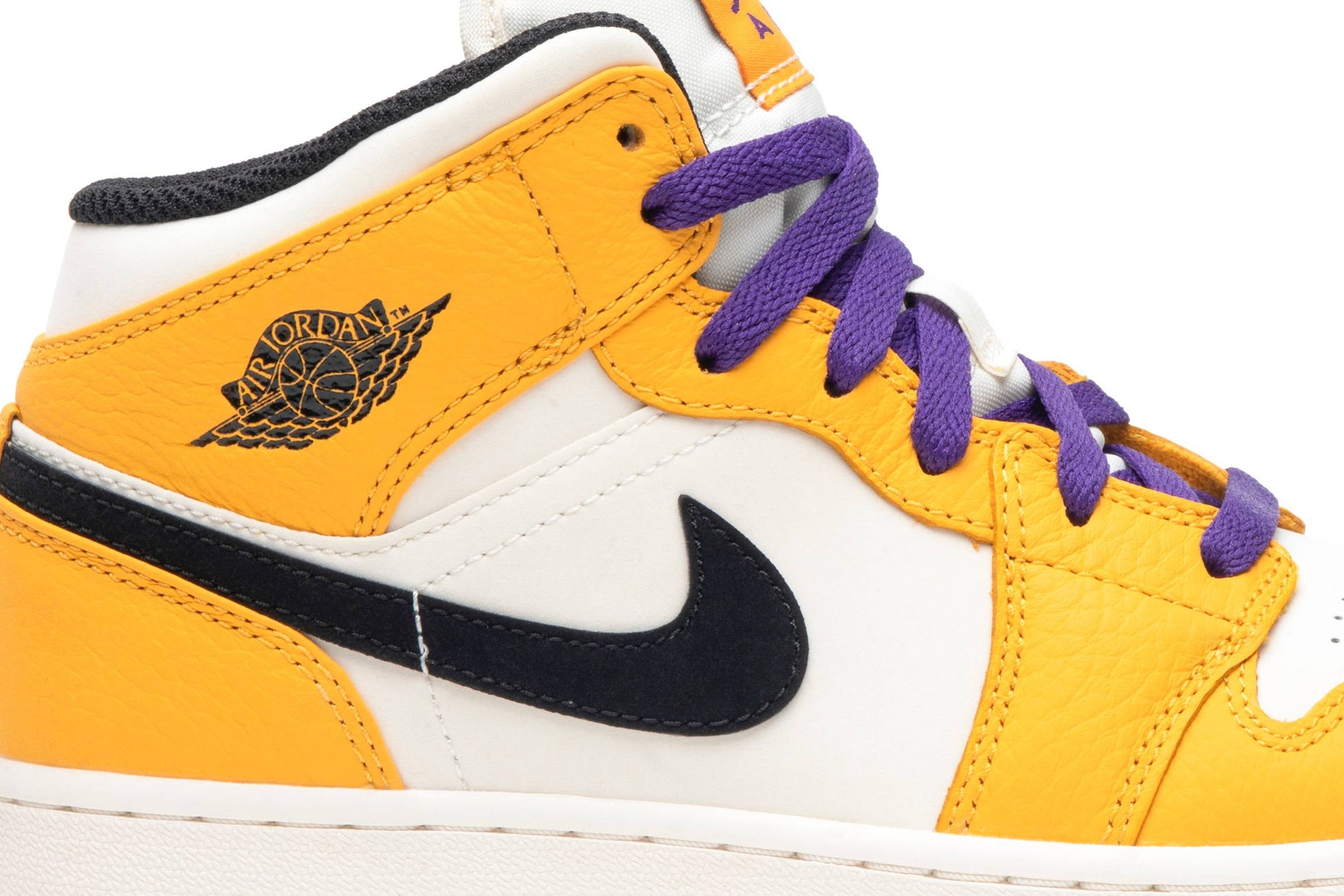 ( Grade School ) Air Jordan 1 Mid Lakers BQ6931-700