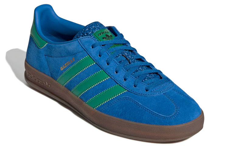 ( Women ) Adidas Originals Gazelle Indoor Blue Green EE5735