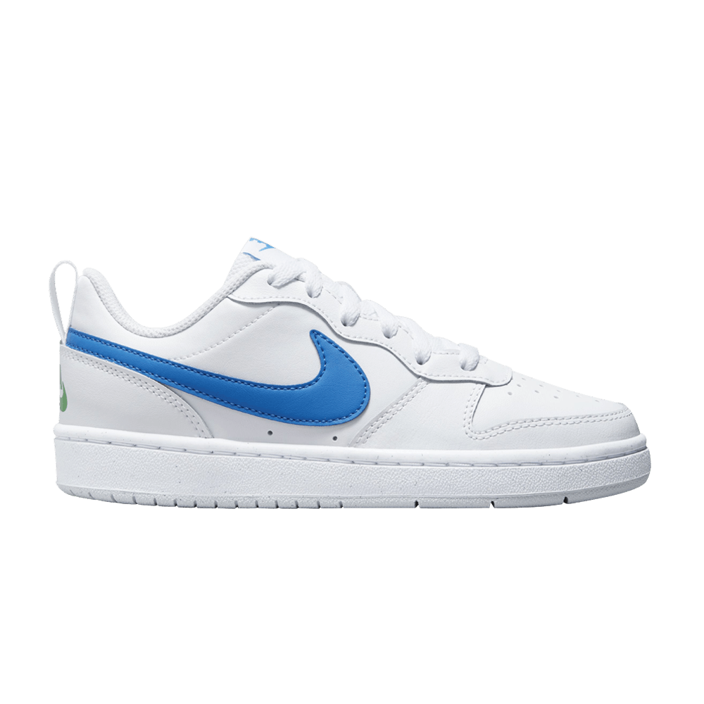 ( Grade School ) Nike Court Borough Low 2 'White Photo Blue' BQ5448-123