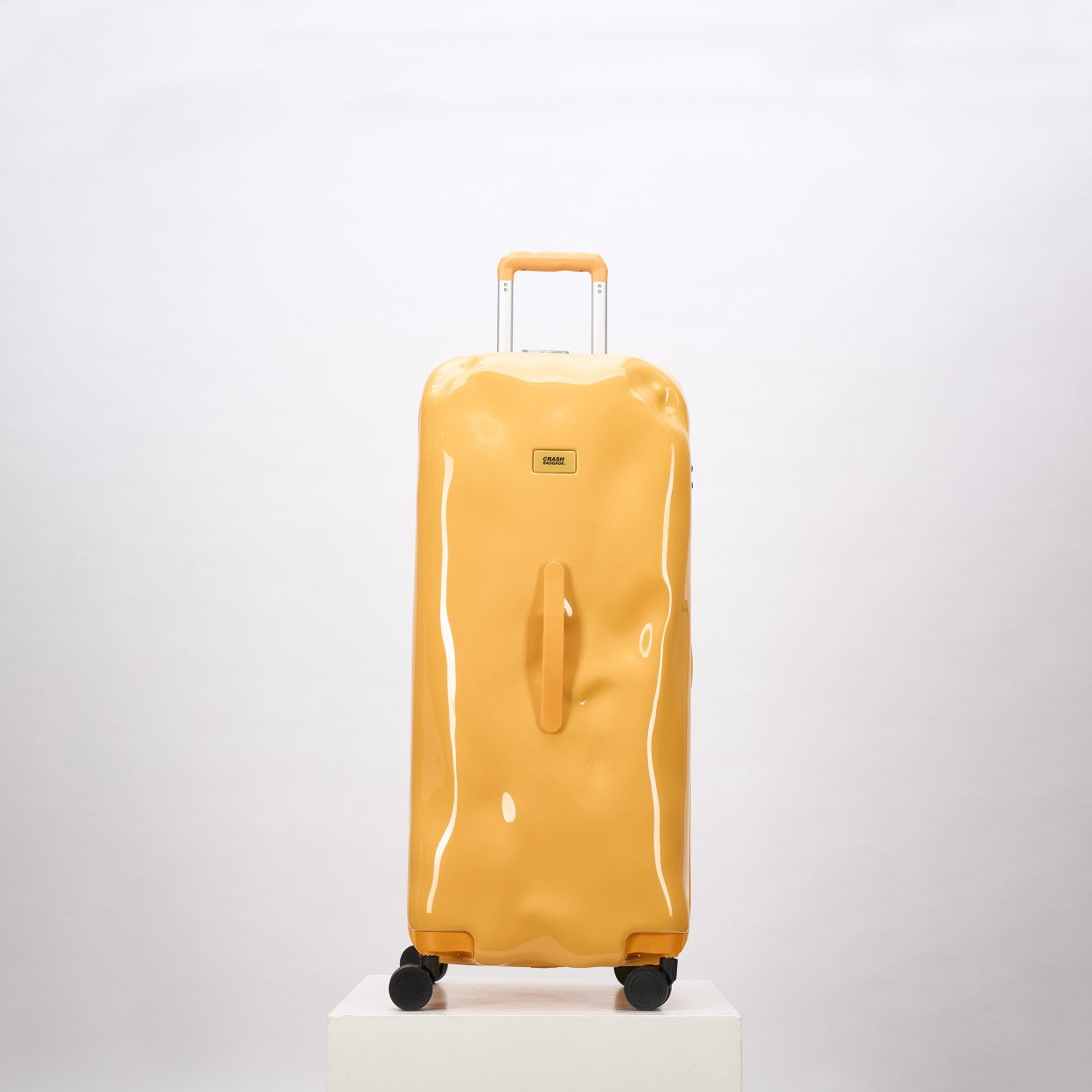 Glossy Yellow Waterproof Luggage Protective Suitcase Cover