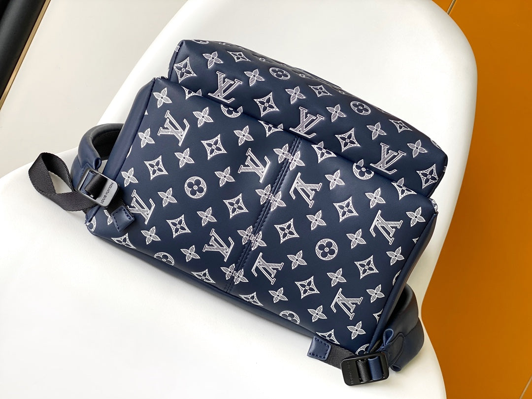 Louis Vuitton Discovery Backpack PM Monogram Bleached Canvas Blue