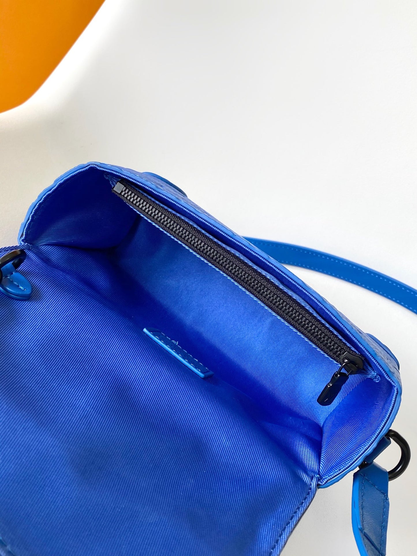 Louis Vuitton Taurillon Monogram Soft Trunk Shoulder Bag - Blue