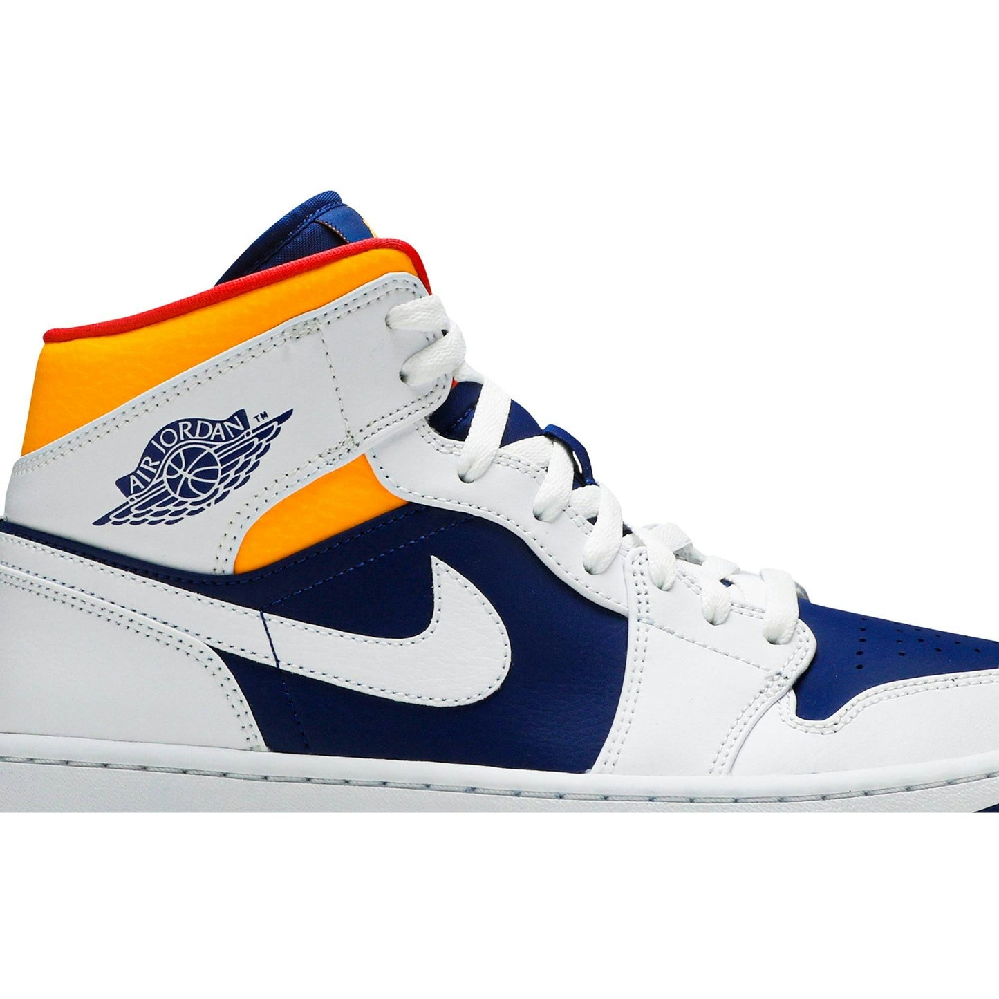 Air Jordan 1 Mid White Deep Royal Blue 554724-131