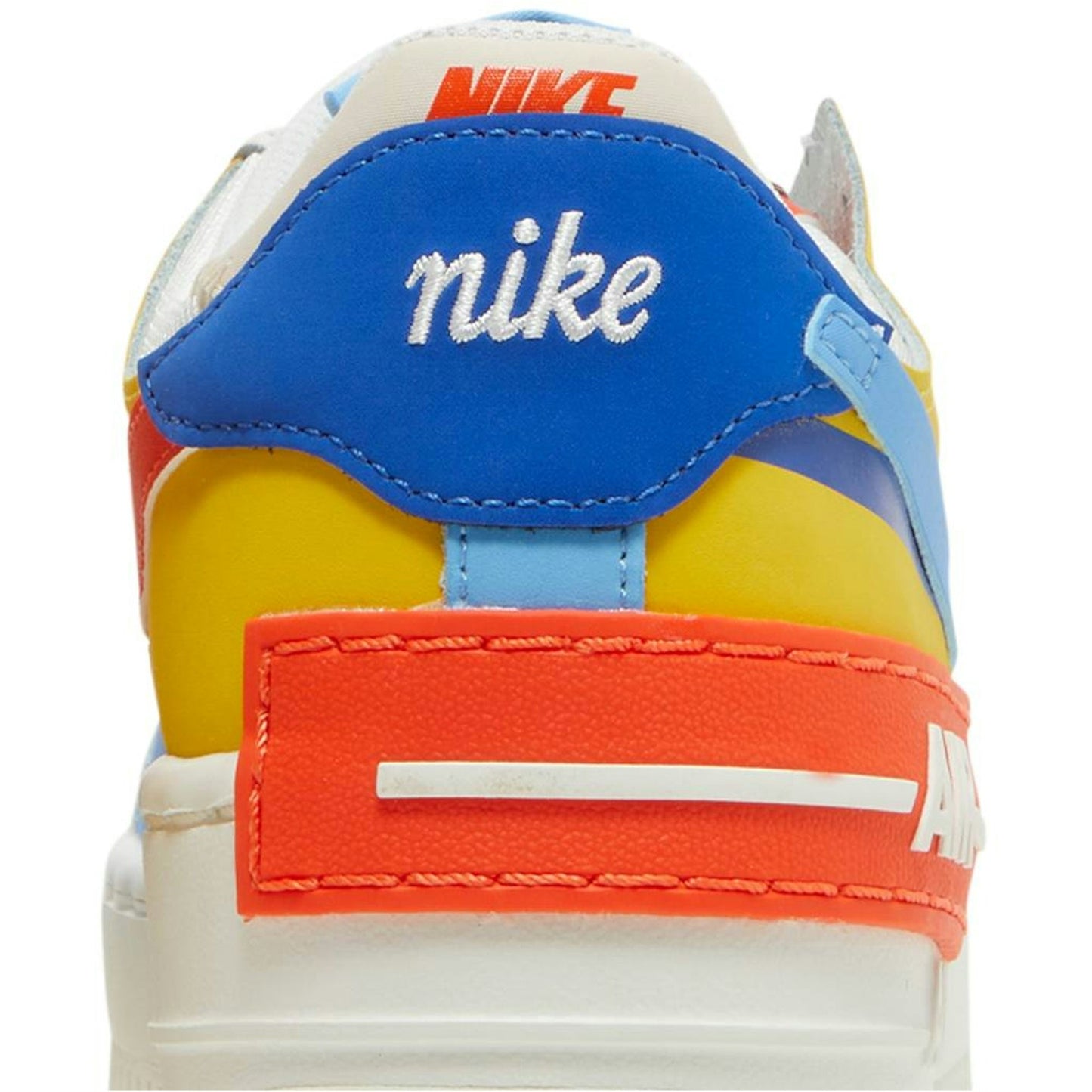 ( Women ) Nike Air Force 1 Low Shadow 'Sail Game Royal Rush Orange University Blue' CI0919-115