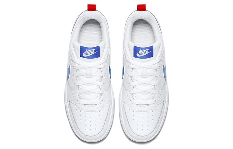 ( Youth ) Nike Court Borough Low 2 White Blue Red BQ5448-109