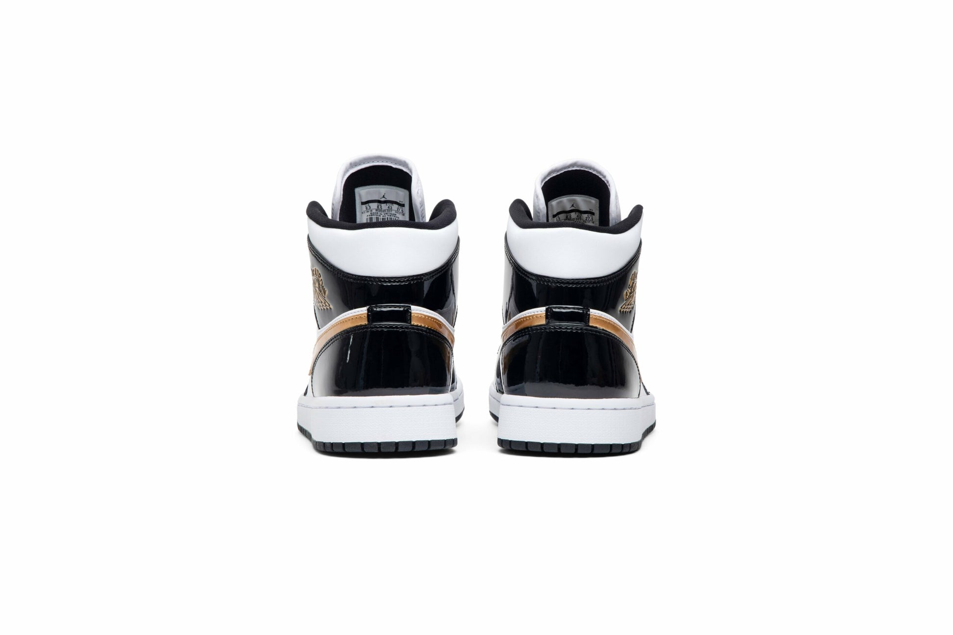 Air Jordan 1 Mid Patent Black Gold 852542-007