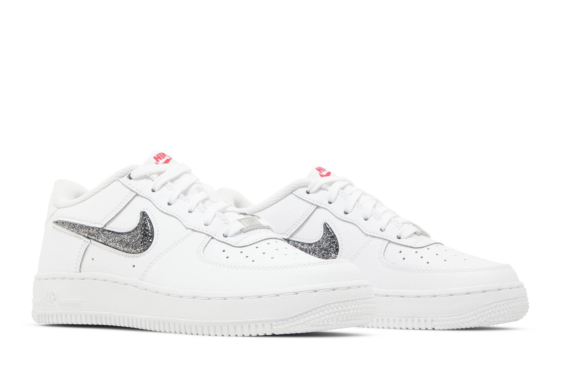 ( Grade School ) Nike Air Force 1 Low LV8 'White Metallic Silver' DC9651-100