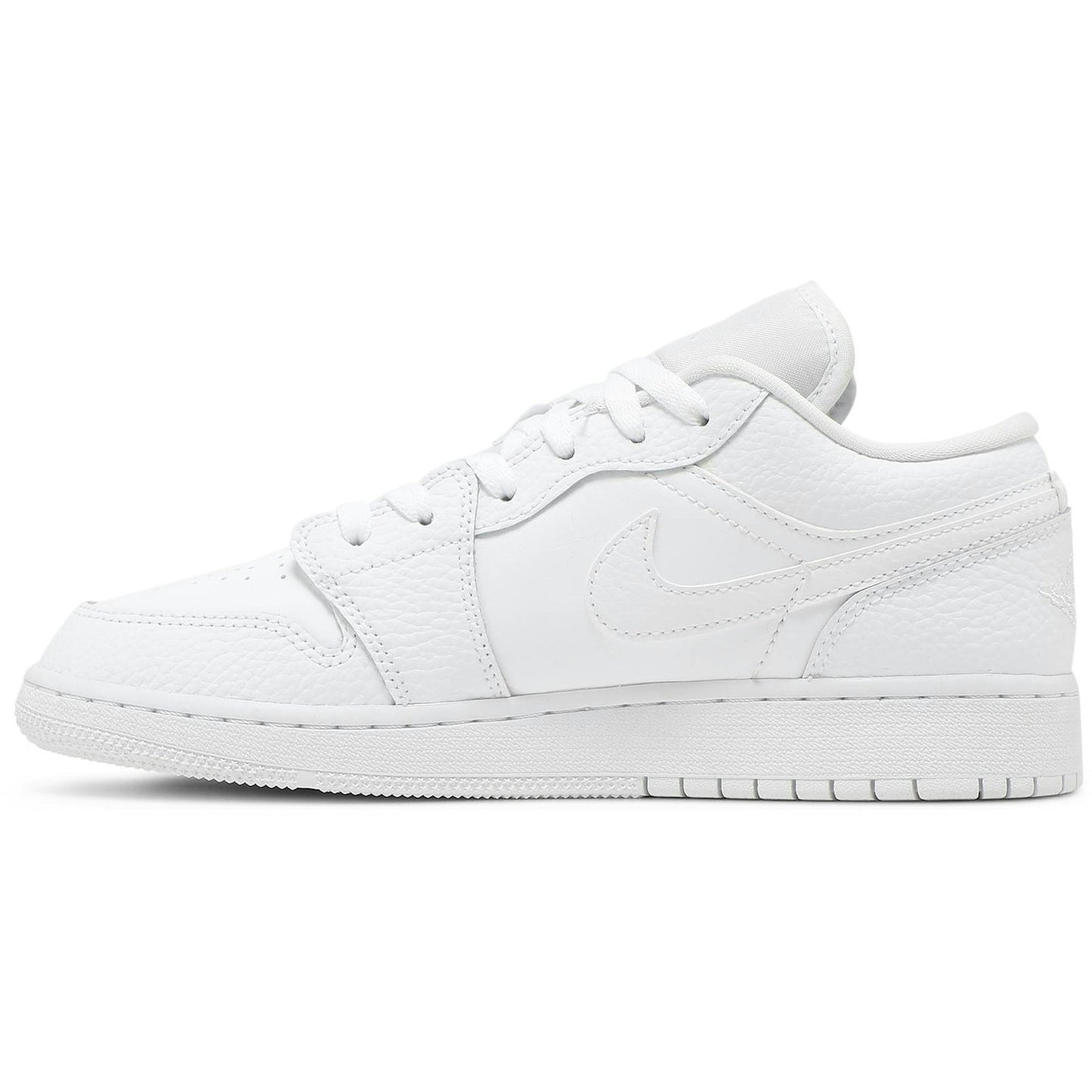 ( Grade School ) Air Jordan 1 Low Triple White 553560-130