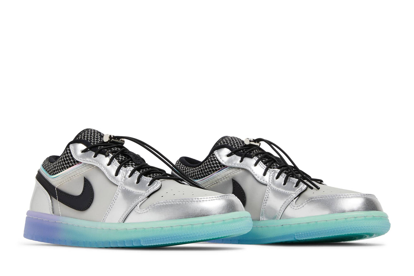 ( Women ) Air Jordan 1 Low SE 'Metallic Silver Gradient' DJ5199-109